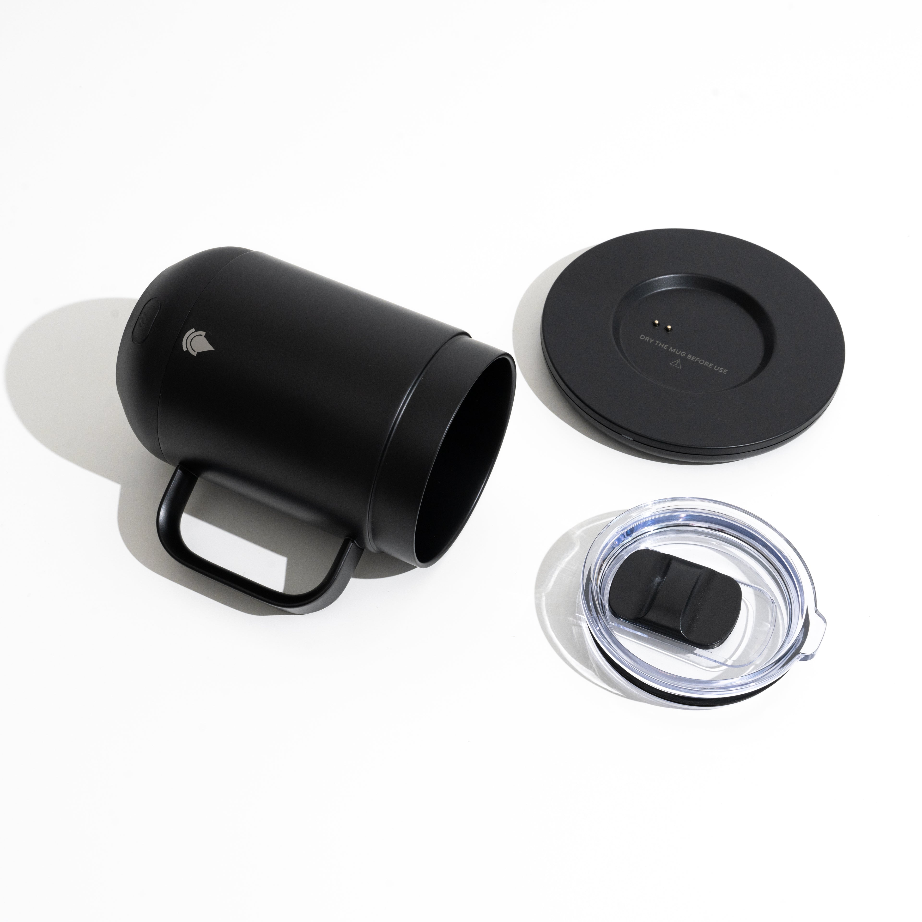 Ciups Mug Ciups Charging Coaster and Ciups Sliding Lid