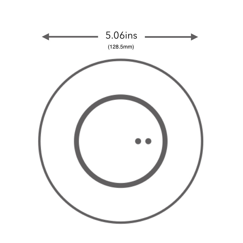 Ciups Charging Coaster Dimensions
