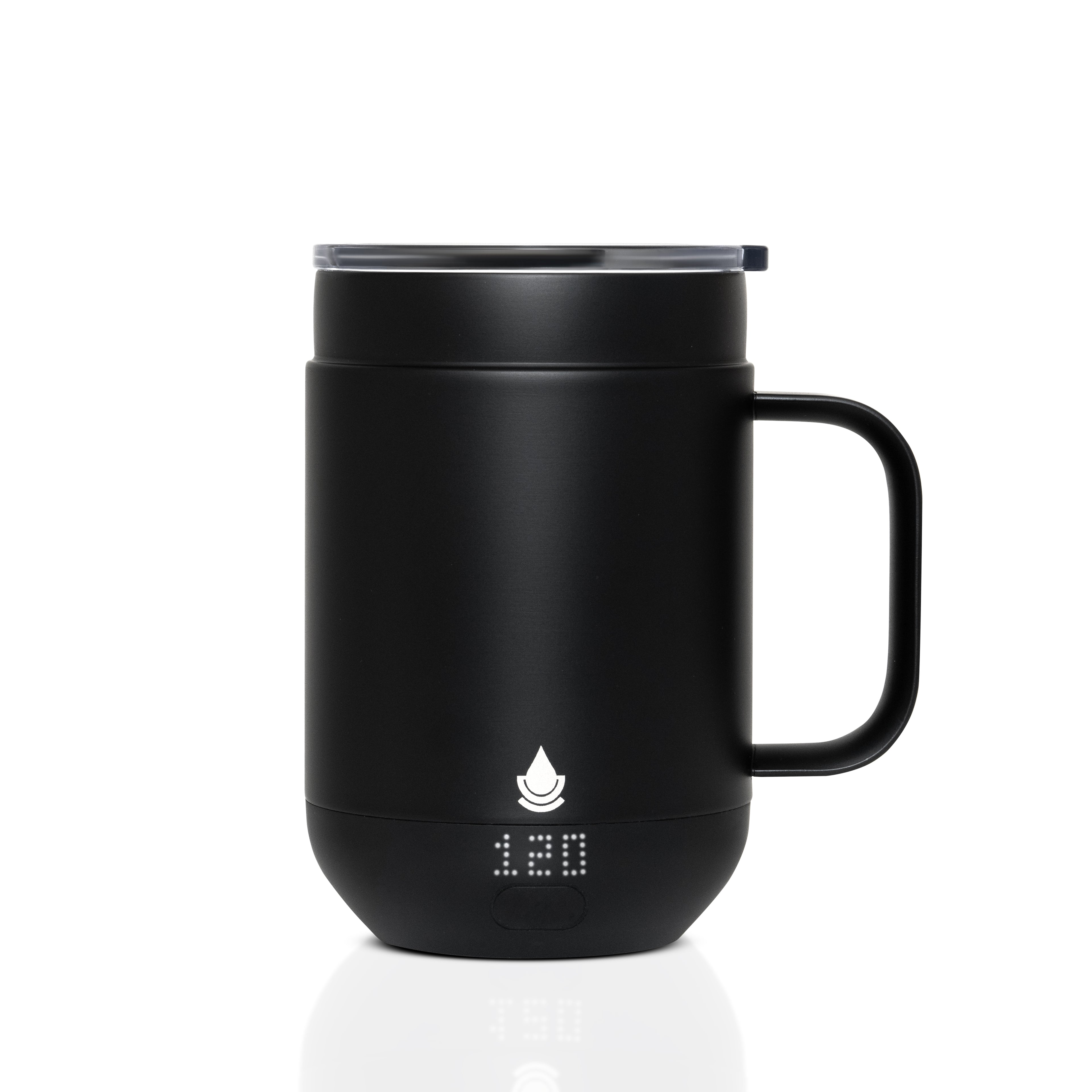 Ciups Mug 16 oz Smart Temperature Control Self Heating Mug Black